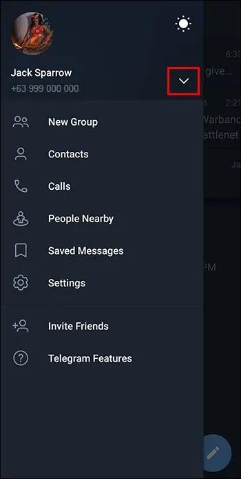 اضافه کردن اکانت تلگرام