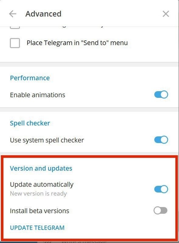 آموزش آپدیت تلگرام در اندروید و آیفون و کامپیوتر