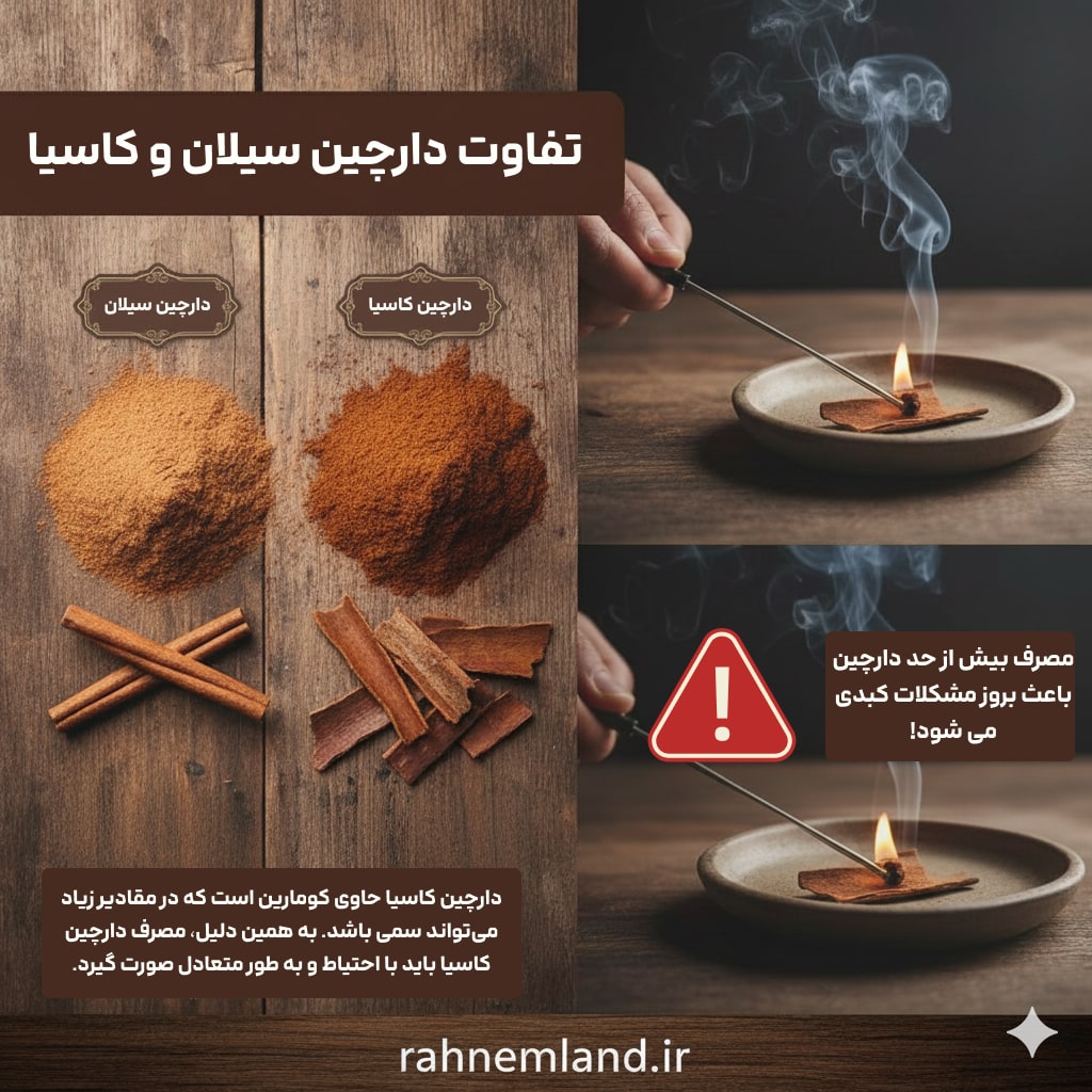 تفاوت دارچین کاسیا با..