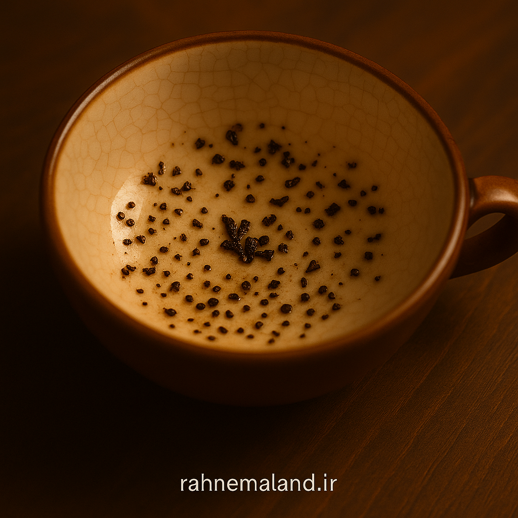 نقاط پراکنده در فال چای