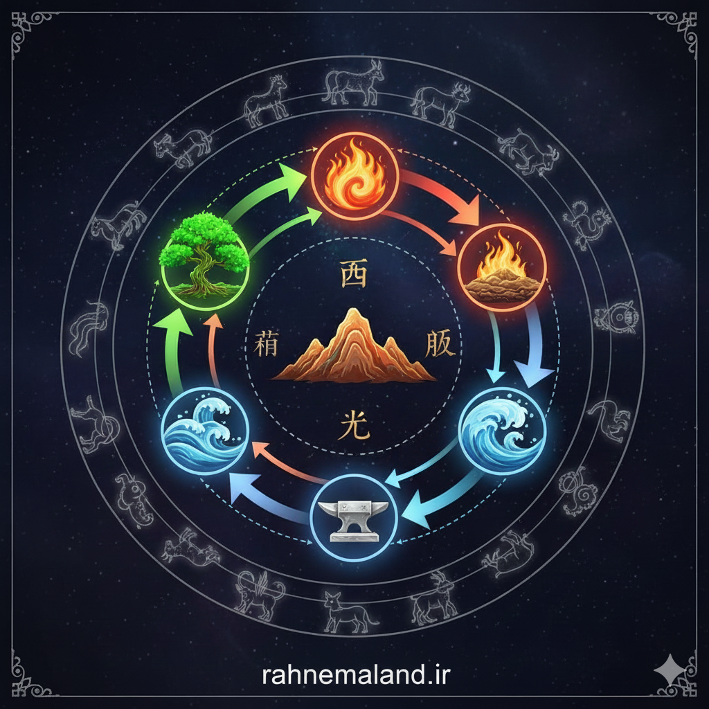 نمودار عناصر پنجگانه