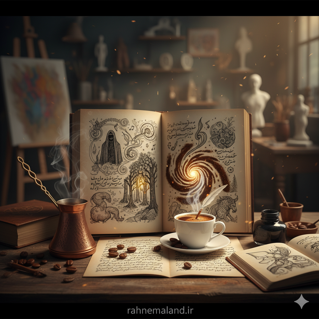 ادبیات و هنر و فال قهوه